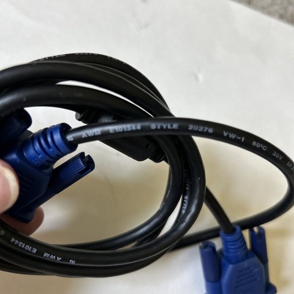 Hotron VGA cable 6ft E101344 AWM STYLE 20276 VW-1 80C 30V Male Male-Space Shuttl - Picture 4 of 5